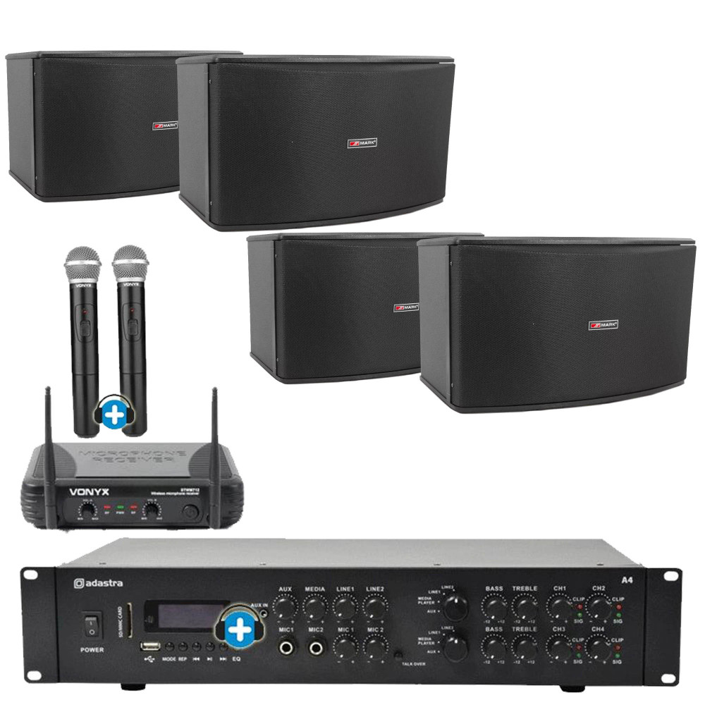 Equipo de sonido MALIBU VOX - USB-SD-Microfonia inalambrica-Radio- Bluetooth