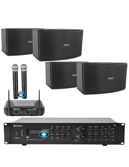 Equipo de sonido MALIBU VOX - USB-SD-Microfonia inalambrica-Radio- Bluetooth