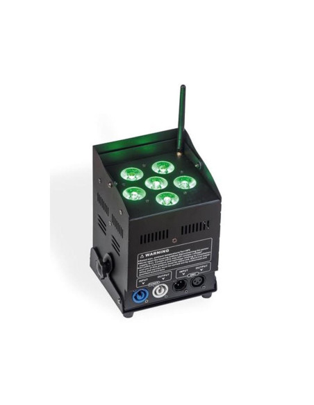 Pro Light Free Par Pro 72 IR Black foco LED con batería RGBWA 72W