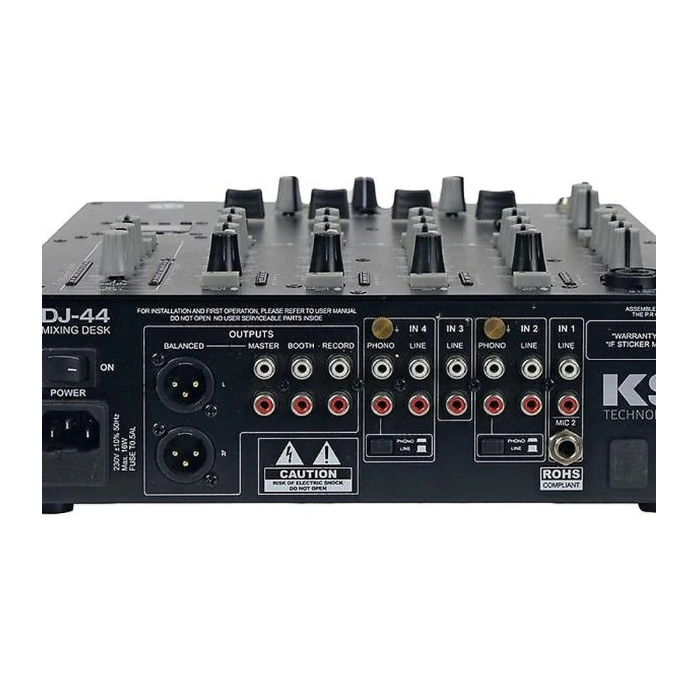 KS KDJ 44 mezclador DJ 4+1 USB Bluetooth