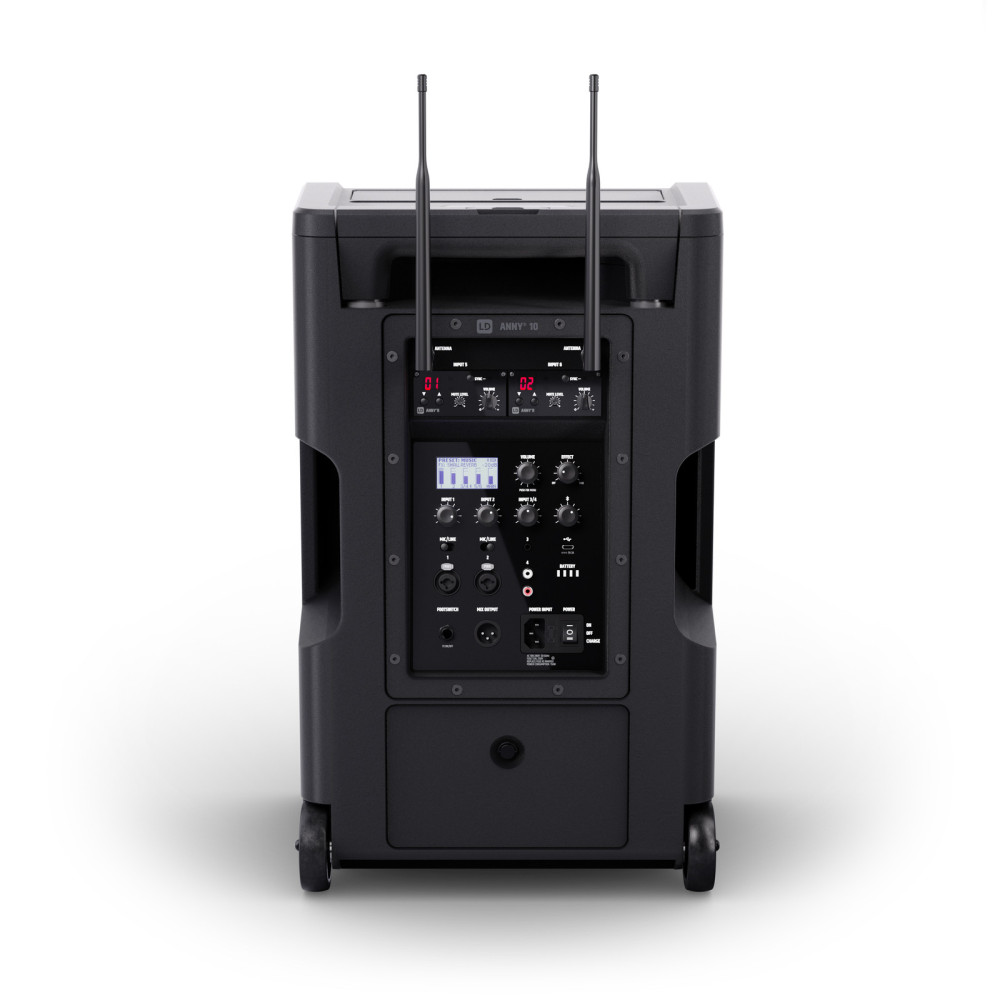 LD Systems ANNY 10 HHD 2 B5 | Altavoz batería 10" con 2 micros