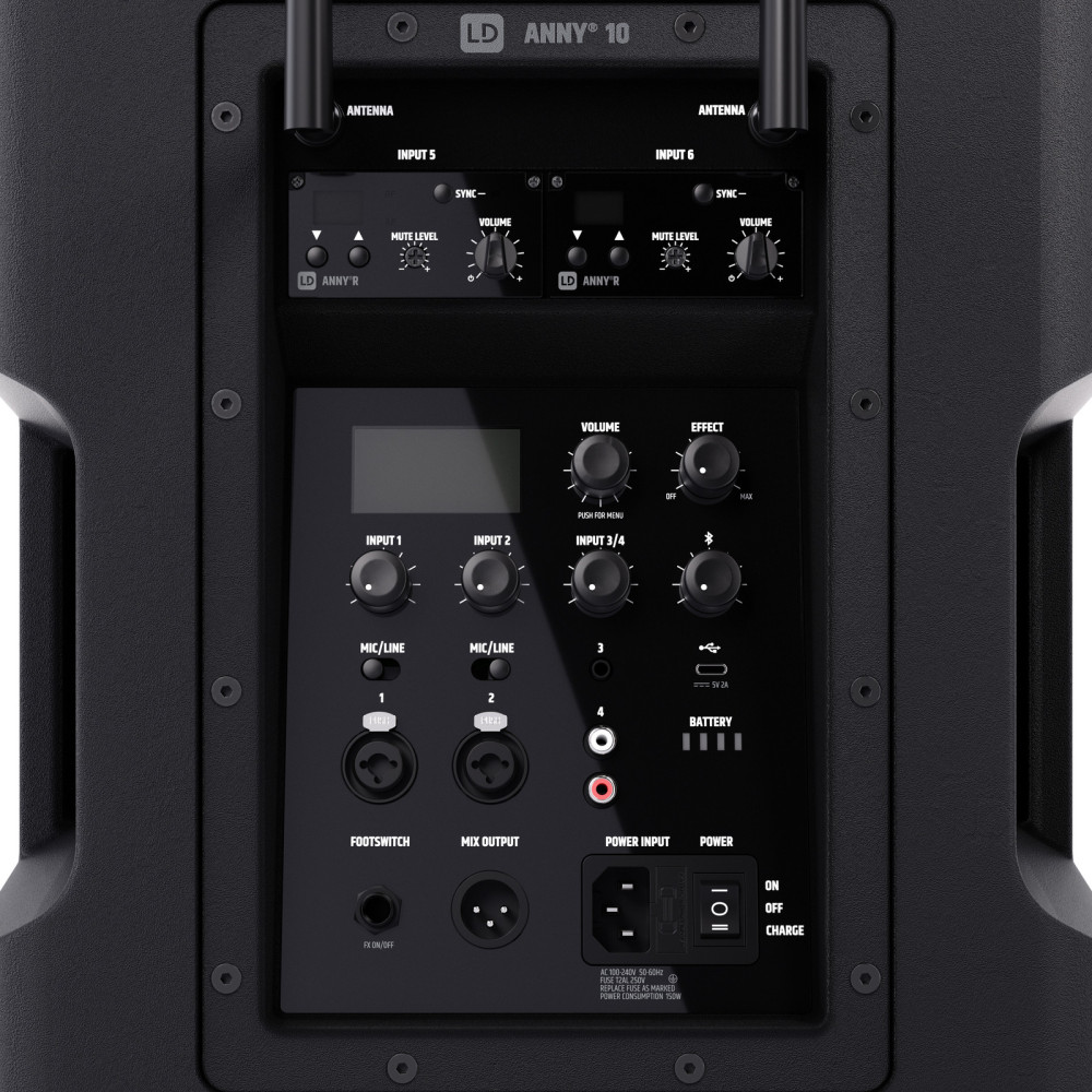 LD Systems ANNY 10 HHD 2 B5 | Altavoz batería 10" con 2 micros