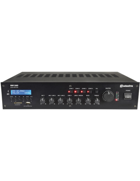 Adastra RM120D amplificador 100V 120W DAB Bluetooth
