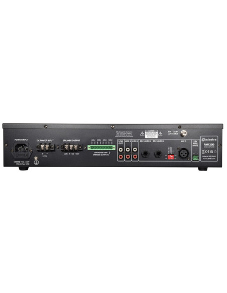 Adastra RM120D amplificador 100V 120W DAB Bluetooth