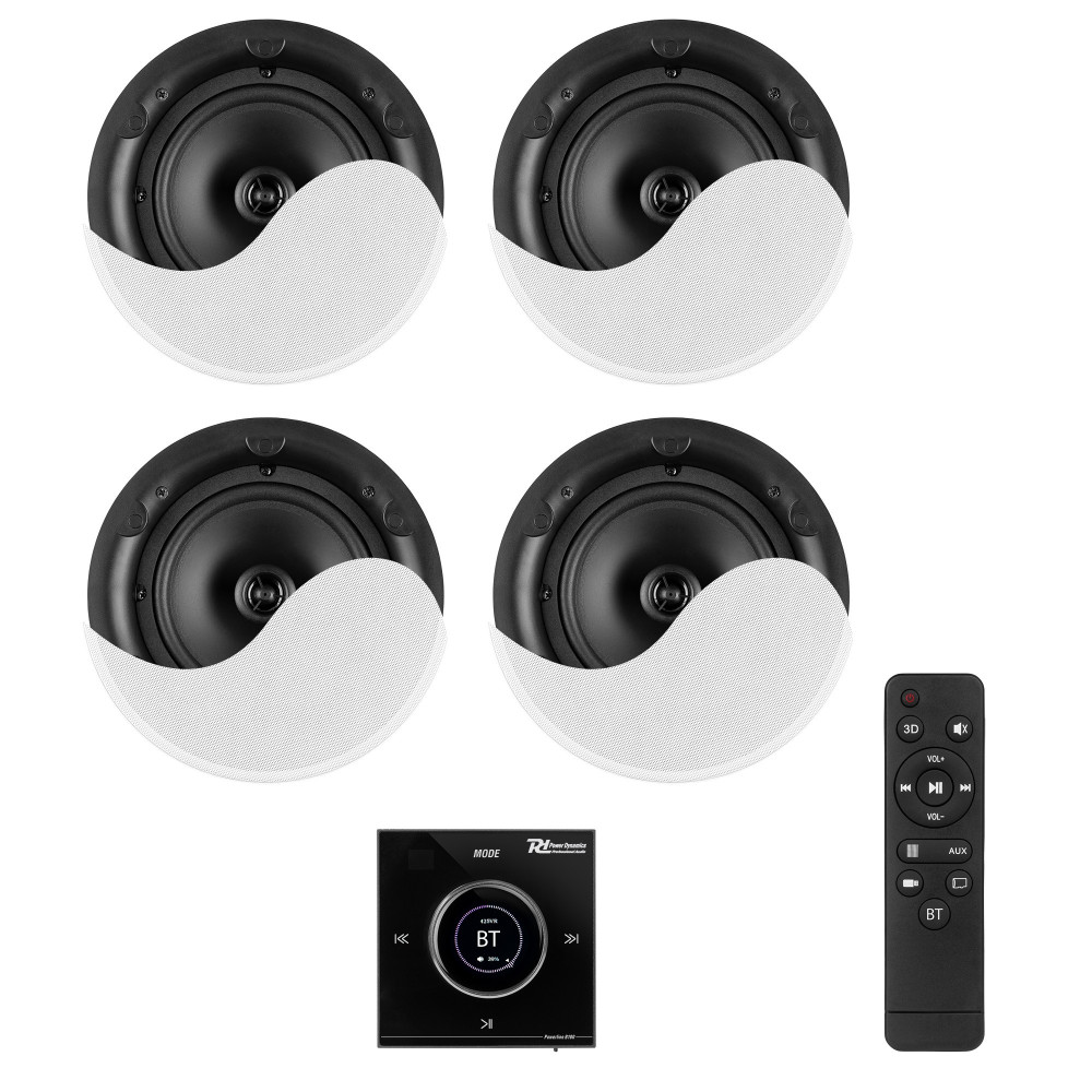 Powerline B100BSet amplificador mural con 4 altavoces