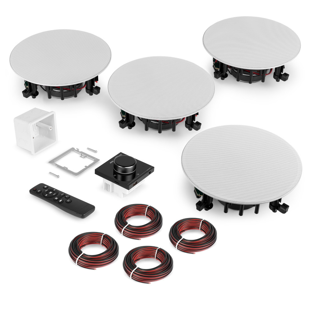 Powerline B100BSet amplificador mural con 4 altavoces