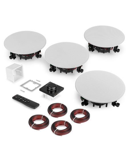 Powerline B100BSet amplificador mural con 4 altavoces