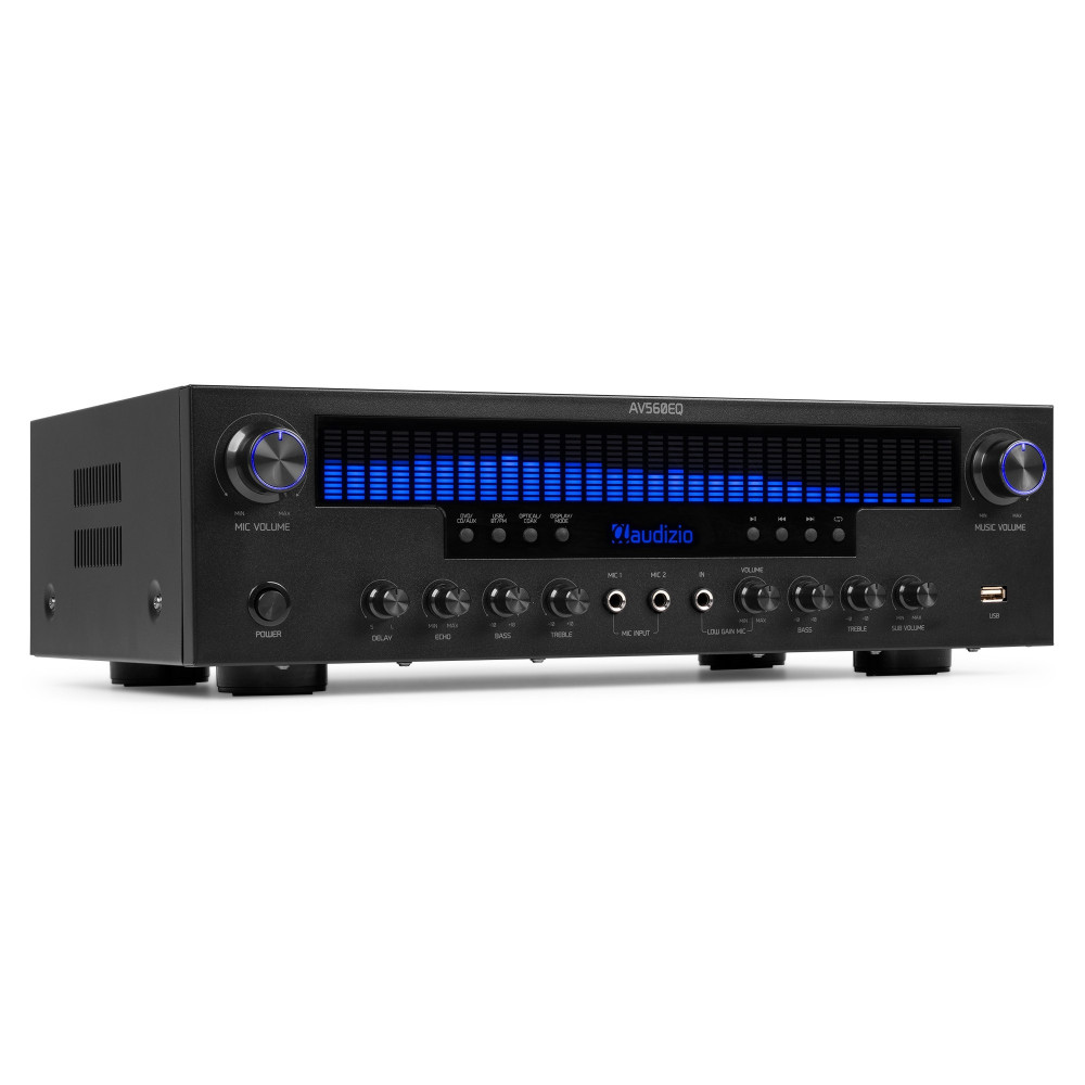 Audizio AV560EQ Amplificador 5.1 Bluetooth USB FM