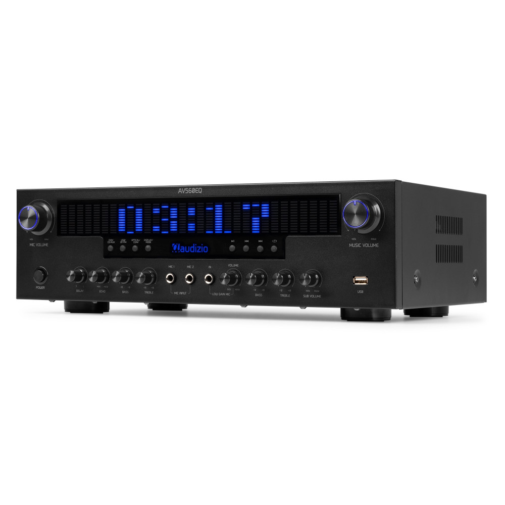 Audizio AV560EQ Amplificador 5.1 Bluetooth USB FM