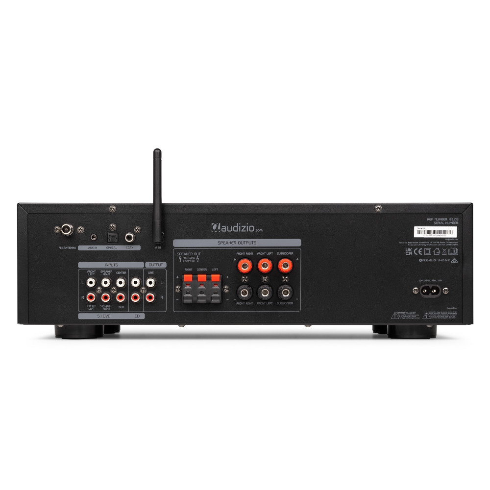 Audizio AV560EQ Amplificador 5.1 Bluetooth USB FM