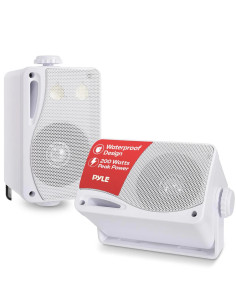 Pyle PLMR24 altavoces exterior 200W blancos