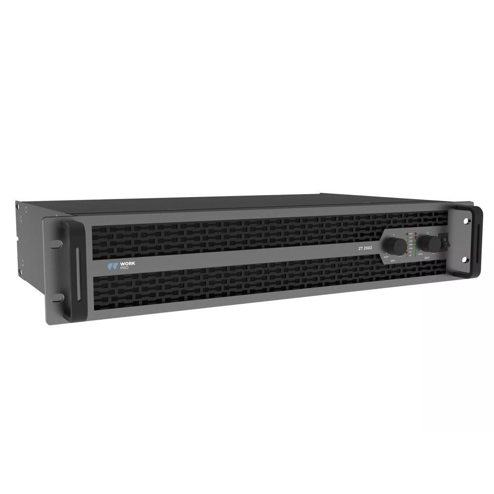 WORK PRO ZT 2502 | Etapa 2 x 1250W a 4 Ohm