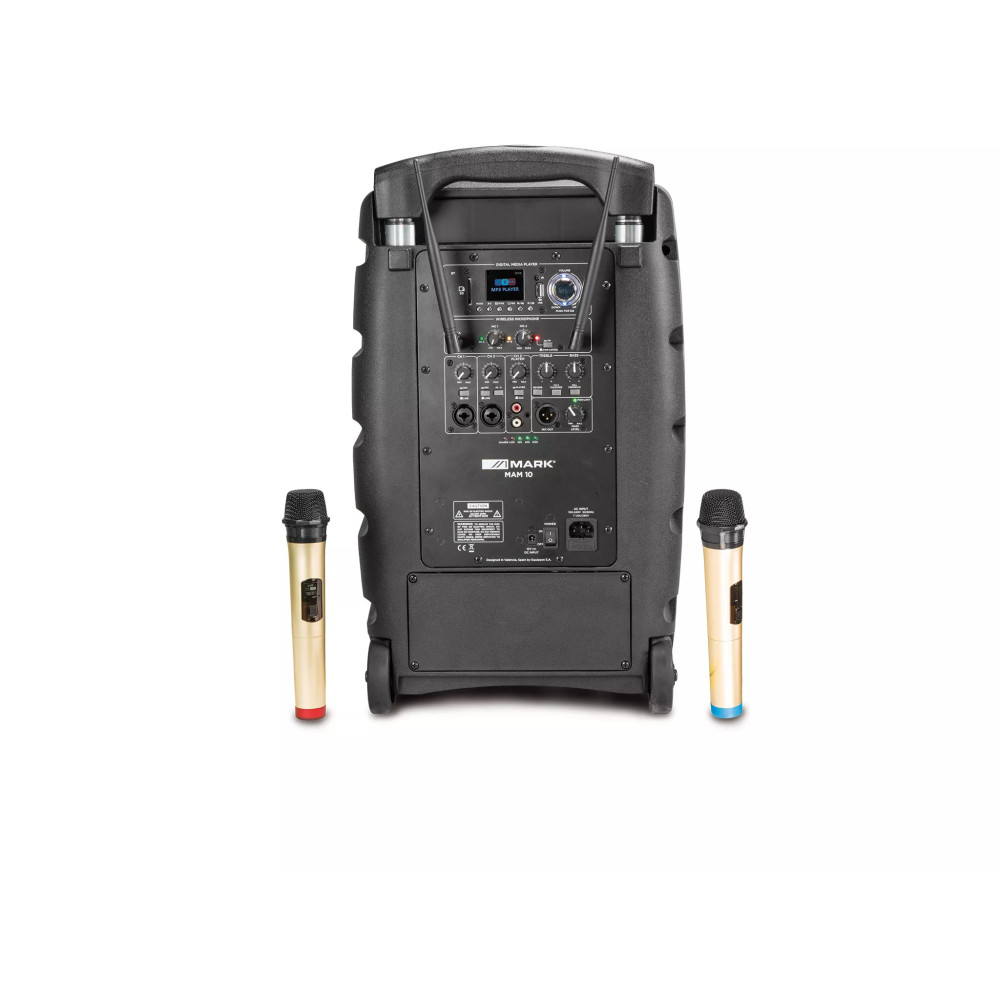MARK MAM 10 altavoz portátil con 2 micros UHF