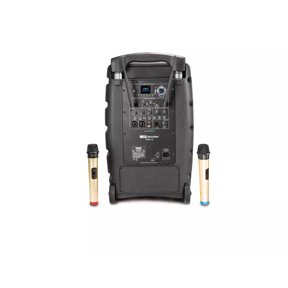MARK MAM 12 altavoz portátil con 2 micros UHF