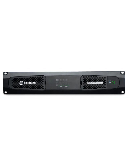 Crown DCi 4|300DA amplificador de cuatro canales con Dante, vista frontal