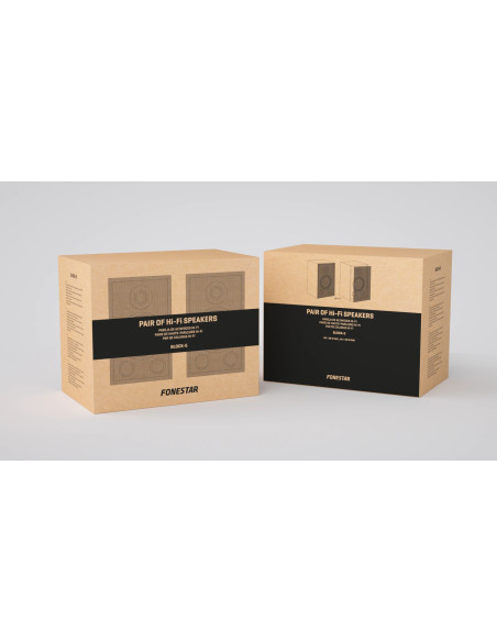Fonestar BLOCK-5 | Pareja de altavoces Hi-Fi 5"