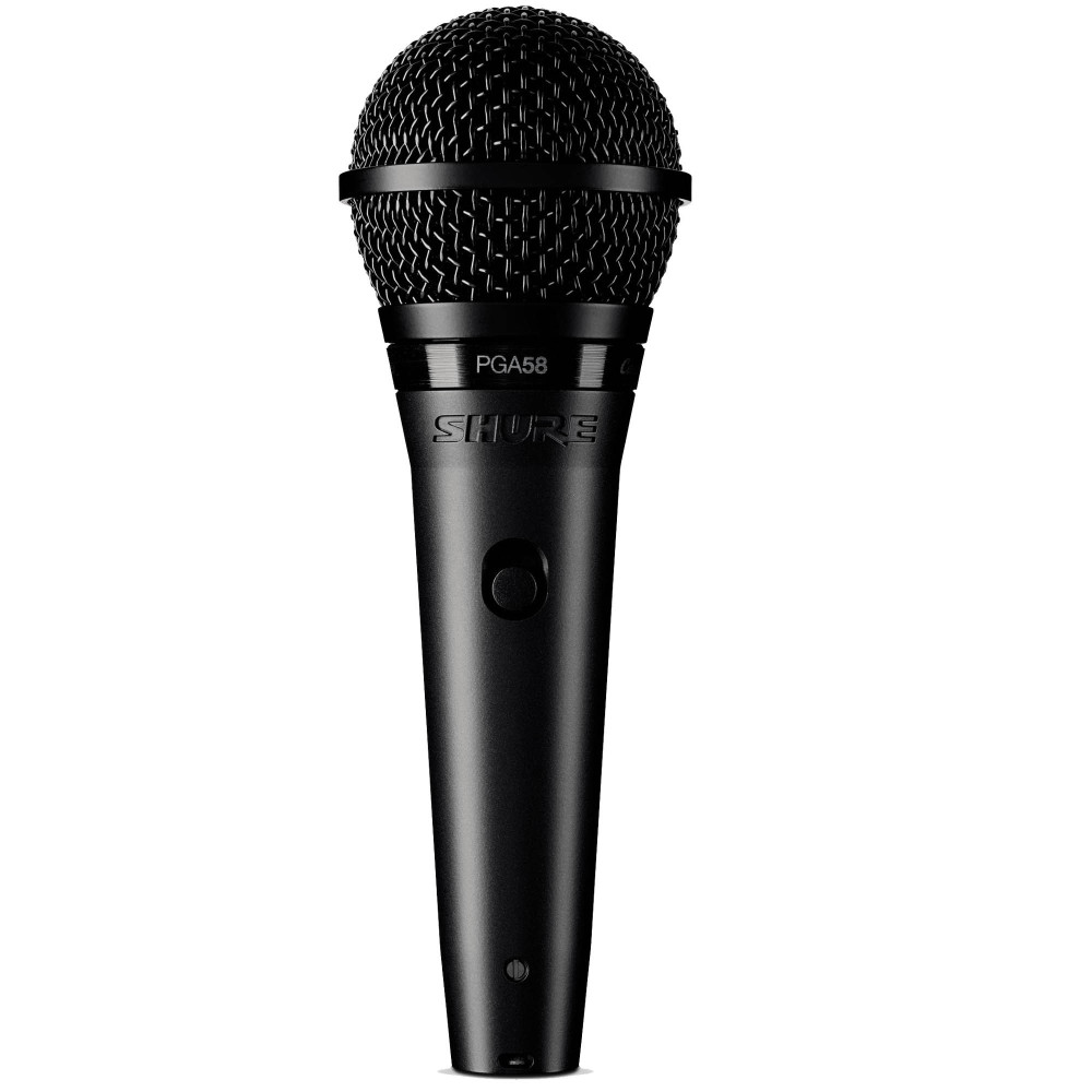 Shure PGA58-XLR-E micrófono vocal dinámico cardioide vista frontal