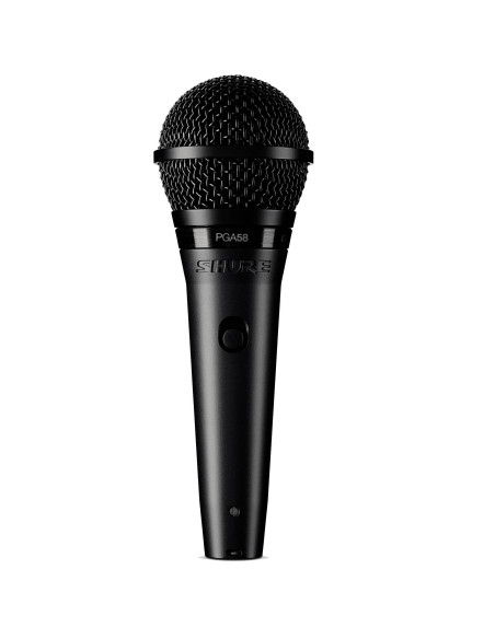 Shure PGA58-XLR-E micrófono vocal dinámico cardioide vista frontal
