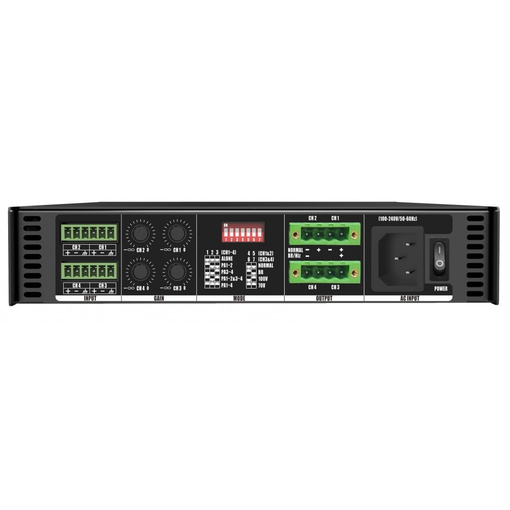 Audiocenter Artist T4.4V | Etapa 4x260W 100V
