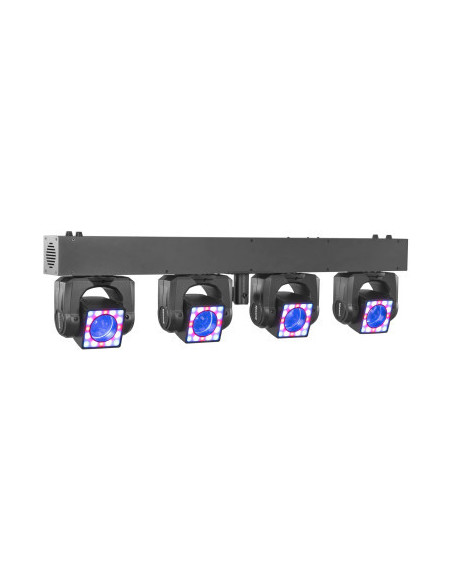 BeamZ ShowBar GO Shine con cuatro moving heads RGBW de 40 W