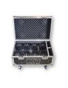 Flightcase abierto con 8 focos ProLight Clever Bat