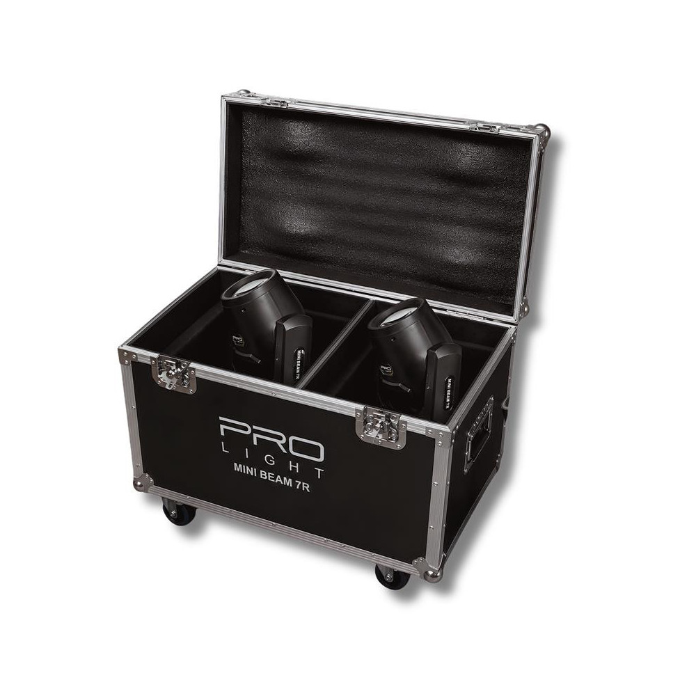PROLIGHT Pack 2 Mini 7R Beam 230W con Flightcase