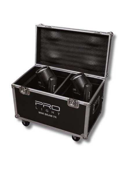 PROLIGHT Pack 2 Mini 7R Beam 230W con Flightcase