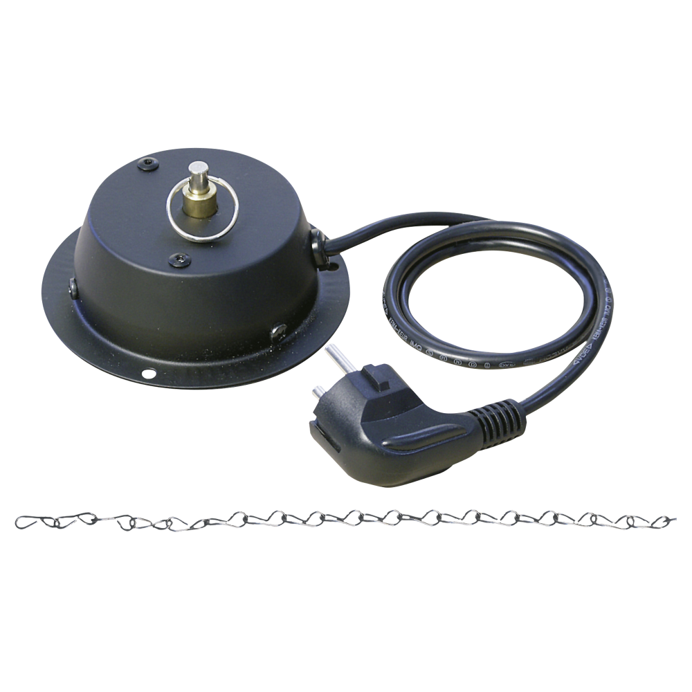 Showgear Motor para bola de espejos hasta 30 cm y 3 kg, 3 RPM 604083 |