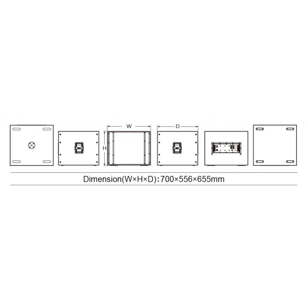 Audiocenter PRO-S5118A Subwoofer Activo 18" DSP 1500W