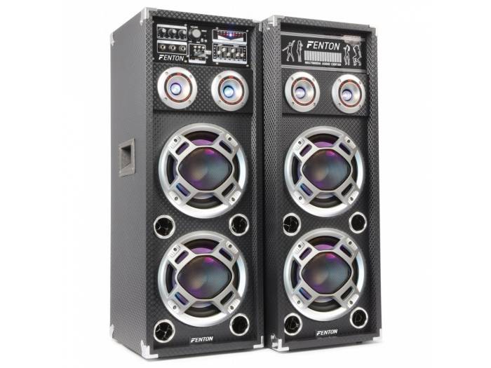 Fenton KA-210 Altavoces Activos 2x10 pulgadas USB/RGB LED 1600W - 178421 - 1
