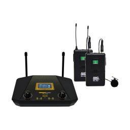 AMS MU202LV- Doble receptor UHF con 2 emisores petaca+2 micros solapa - 6 2