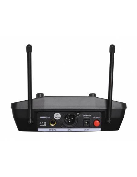 AMS MU202LV- Doble receptor UHF con 2 emisores petaca+2 micros solapa - 5
