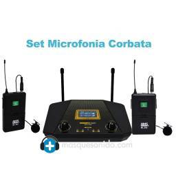 AMS MU202LV- Doble receptor UHF con 2 emisores petaca+2 micros solapa - 6