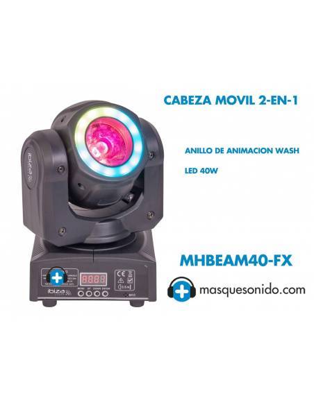 IBIZA LIGHT - MHBEAM40-FX - CABEZA MOVIL LED 2 EN 1 40W - 1