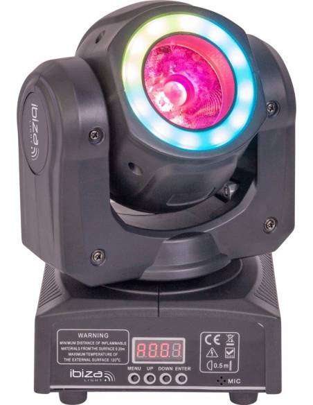 IBIZA LIGHT - MHBEAM40-FX - CABEZA MOVIL LED 2 EN 1 40W - 7