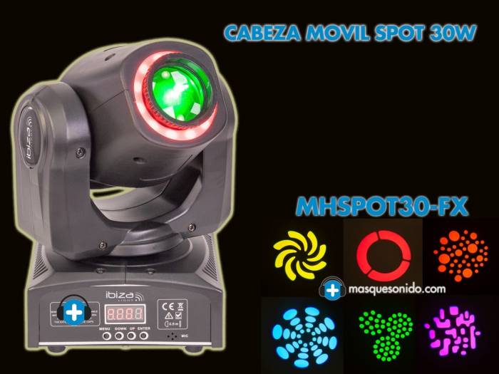 IBIZA LIGHT MH SPOT 30 FX - cabeza Movil Led - 12