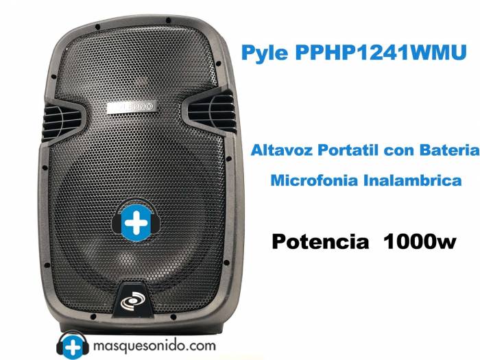 Pyle PPHP1241WMU - Altavoz Portatil Bluetooth con Bateria y Microfonia 1000w - 11