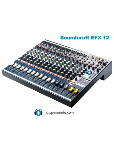 Soundcraft EFX 12 - Mesa de Mezclas 12 Canales - 32 Efectos Lexicon integrados - 2