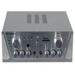 Skytronic AV420S Amplificador Karaoke FM/USB/SD Plata  - 1 2