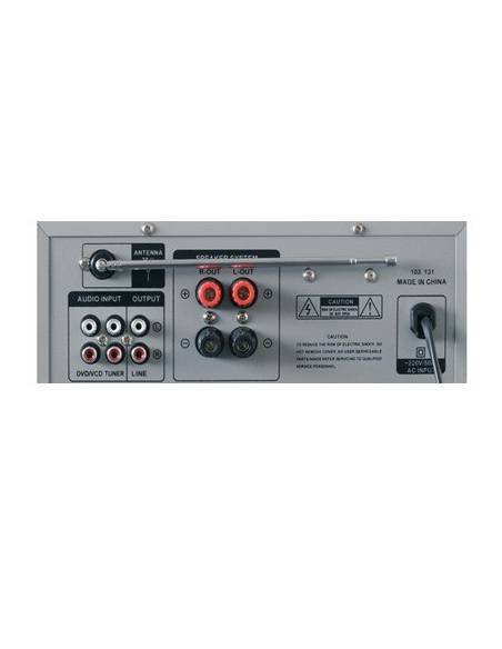 Skytronic AV420S Amplificador Karaoke FM/USB/SD Plata  - 6