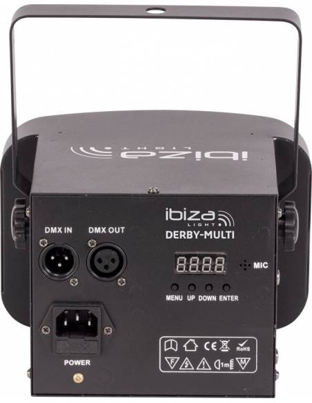 IBIZA LIGHT DERBI MULTI - EFECTO 'DERBY' MULTI HAZ DE LED CONTROLADO POR DMX