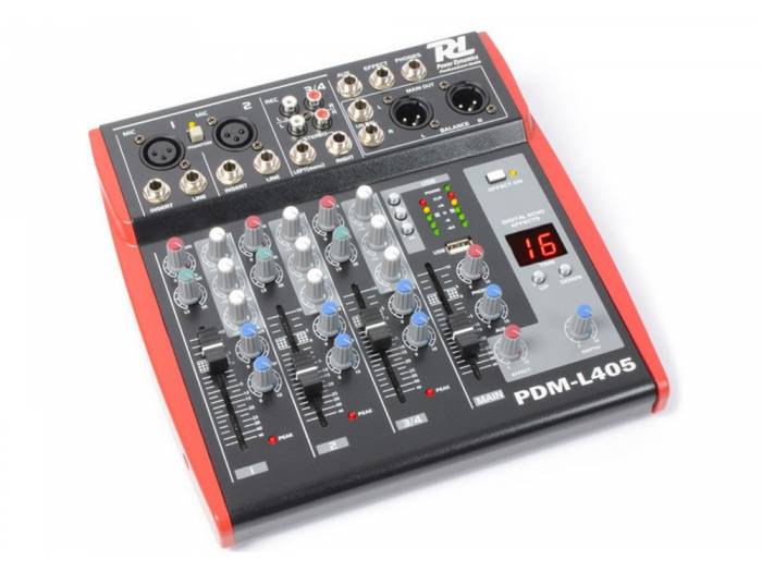Power Dynamics PDM-L405 - Mesa de Mezclas de 4 canales - 171166 - 2