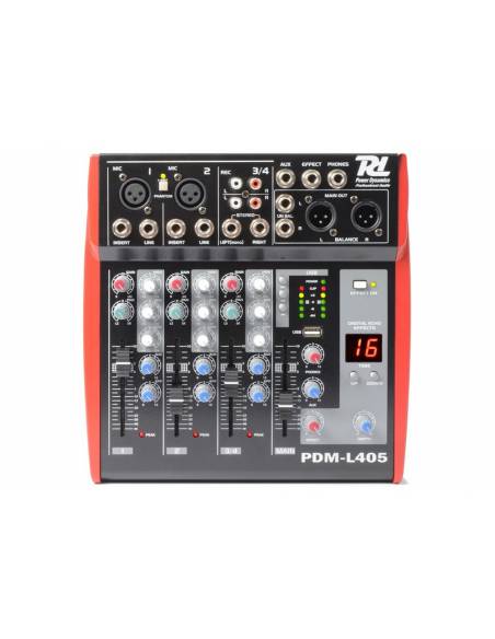 Power Dynamics PDM-L405 - Mesa de Mezclas de 4 canales - 171166 - 3