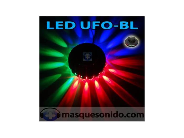Ibiza Light LED UFO BL Negro 48 LEDs RGB 10mm - 3