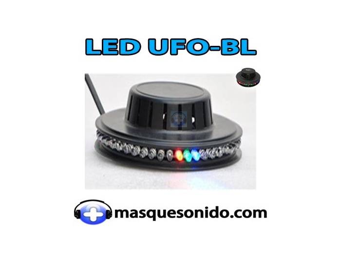 Ibiza Light LED UFO BL Negro 48 LEDs RGB 10mm - 4