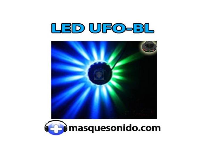 Ibiza Light LED UFO BL Negro 48 LEDs RGB 10mm - 8