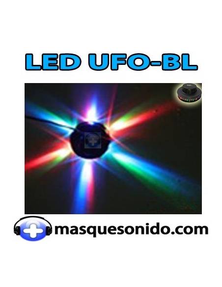 Ibiza Light LED UFO BL Negro 48 LEDs RGB 10mm - 10