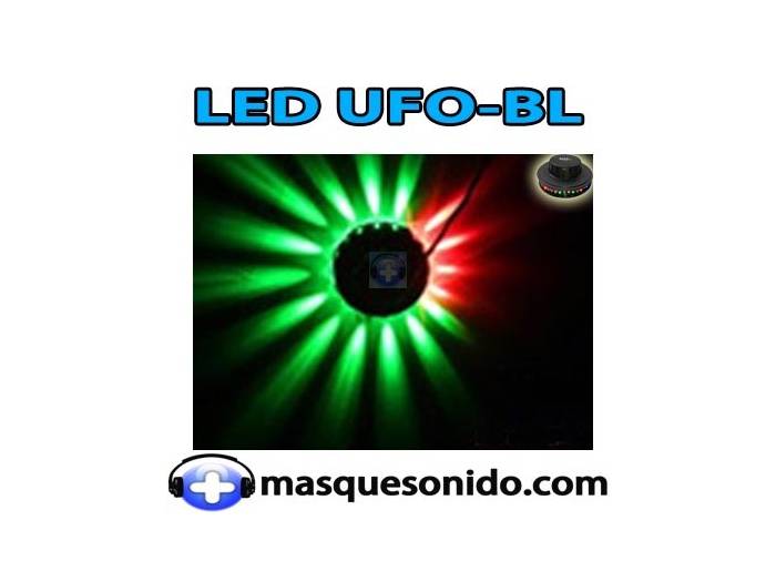 Ibiza Light LED UFO BL Negro 48 LEDs RGB 10mm - 11