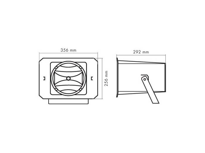 Fonestar PF-35T - Proyector de sonido con transformador de línea de 100v - 4
