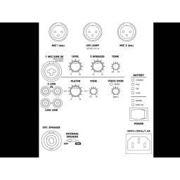 Monacor. Speech 104D-- Atril con bateria, 80w 2